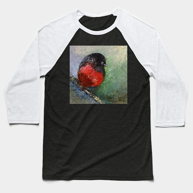 Robin Bird Baseball T-Shirt by IGDecorArt